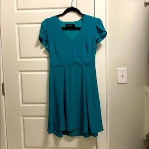 Minkpink Green Cap-sleeve Dress